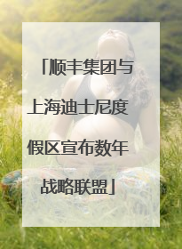顺丰集团与上海迪士尼度假区宣布数年战略联盟