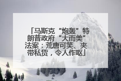 马斯克“炮轰”特朗普政府“大而美”法案：荒唐可笑、夹带私货，令人作呕