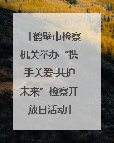 鹤壁市检察机关举办“携手关爱·共护未来”检察开放日活动