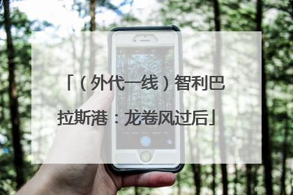 （外代一线）智利巴拉斯港：龙卷风过后