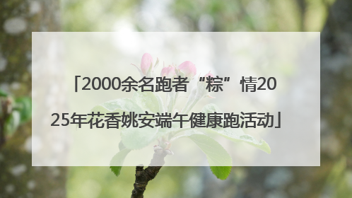 2000余名跑者“粽”情2025年花香姚安端午健康跑活动