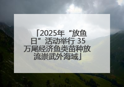 2025年“放鱼日”活动举行 35万尾经济鱼类苗种放流崇武外海域