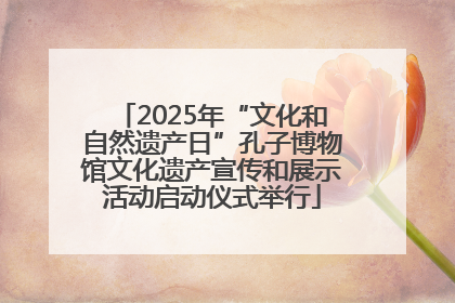 2025年“文化和自然遗产日”孔子博物馆文化遗产宣传和展示活动启动仪式举行