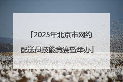 2025年北京市网约配送员技能竞赛暨举办
