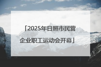 2025年日照市民营企业职工运动会开幕