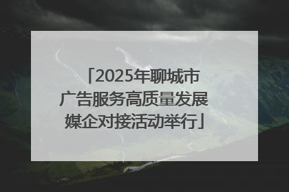 2025年聊城市广告服务高质量发展媒企对接活动举行