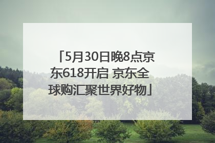 5月30日晚8点京东618开启 京东全球购汇聚世界好物